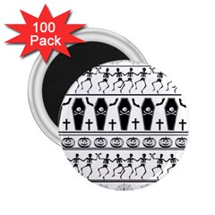 Halloween Pattern 2 25  Magnets (100 Pack)  by ValentinaDesign