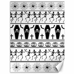 Halloween Pattern Canvas 36  X 48   by ValentinaDesign