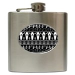 Halloween pattern Hip Flask (6 oz) Front