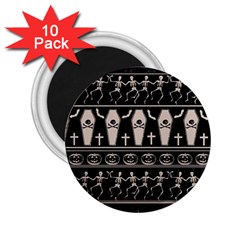 Halloween Pattern 2 25  Magnets (10 Pack)  by ValentinaDesign