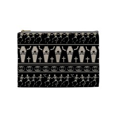 Halloween Pattern Cosmetic Bag (medium)  by ValentinaDesign