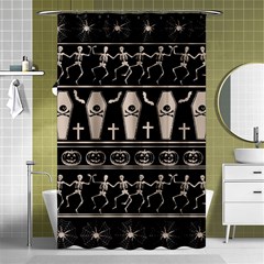 Halloween Pattern Shower Curtain 48  X 72  (small)  by ValentinaDesign