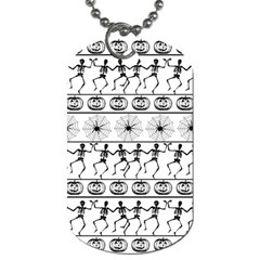 Halloween Pattern Dog Tag (one Side)