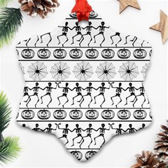 Halloween Pattern Ornament (snowflake) by ValentinaDesign