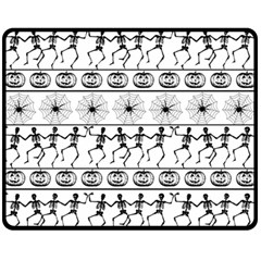 Halloween Pattern Double Sided Fleece Blanket (medium)  by ValentinaDesign