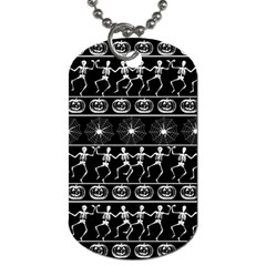 Halloween Pattern Dog Tag (one Side)