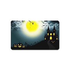 Halloween Landscape Magnet (name Card) by ValentinaDesign