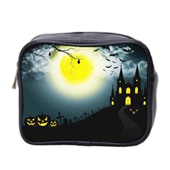 Halloween Landscape Mini Toiletries Bag 2-side by ValentinaDesign