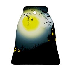 Halloween Landscape Bell Ornament (two Sides) by ValentinaDesign