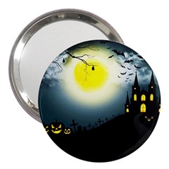 Halloween Landscape 3  Handbag Mirrors by ValentinaDesign