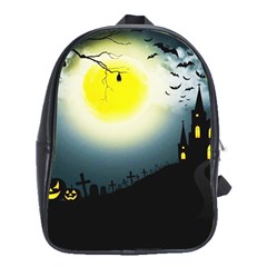 Halloween Landscape School Bag (xl) by ValentinaDesign