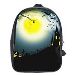 Halloween landscape School Bag (XL) Front