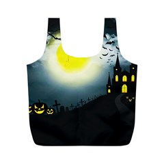 Halloween Landscape Full Print Recycle Bags (m)  by ValentinaDesign