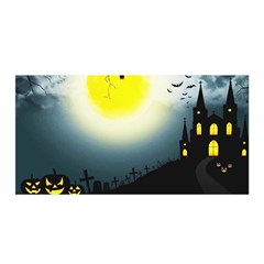 Halloween Landscape Satin Wrap by ValentinaDesign