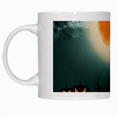 Halloween landscape White Mugs