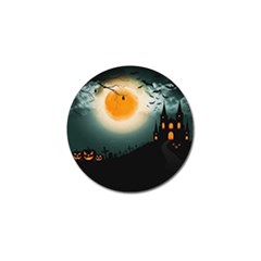 Halloween landscape Golf Ball Marker