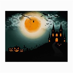 Halloween landscape Small Glasses Cloth