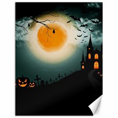 Halloween landscape Canvas 12  x 16  