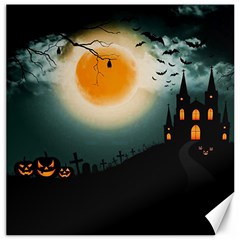 Halloween landscape Canvas 16  x 16  