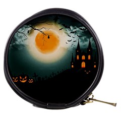 Halloween landscape Mini Makeup Bags