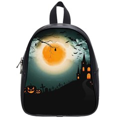 Halloween Landscape School Bag (small) by ValentinaDesign