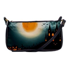 Halloween landscape Shoulder Clutch Bags