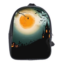 Halloween Landscape School Bag (xl) by ValentinaDesign