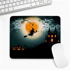 Halloween Landscape Large Mousepads by ValentinaDesign