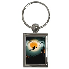 Halloween Landscape Key Chains (rectangle)  by ValentinaDesign