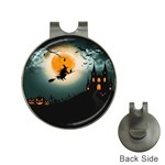 Halloween landscape Hat Clips with Golf Markers Front