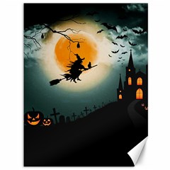 Halloween Landscape Canvas 36  X 48   by ValentinaDesign