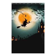 Halloween Landscape Shower Curtain 48  X 72  (small)  by ValentinaDesign