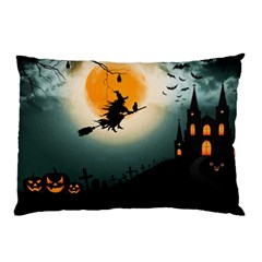 Halloween Landscape Pillow Case (two Sides) by ValentinaDesign