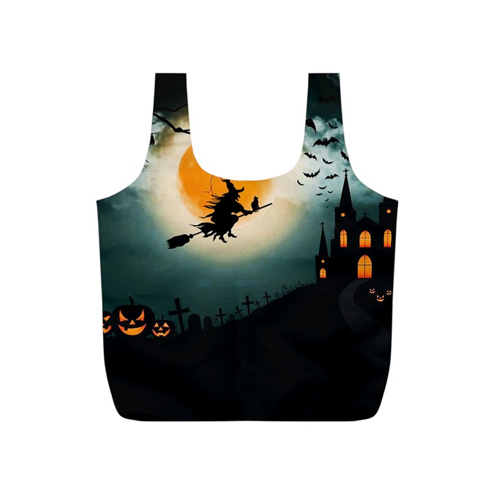 Halloween landscape Full Print Recycle Bags (S) 