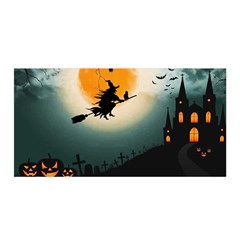 Halloween Landscape Satin Wrap by ValentinaDesign