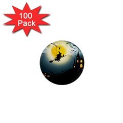 Halloween Landscape 1  Mini Magnets (100 Pack)  by ValentinaDesign