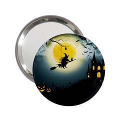 Halloween Landscape 2 25  Handbag Mirrors by ValentinaDesign