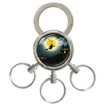 Halloween landscape 3-Ring Key Chains Front