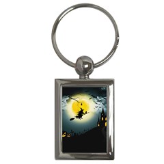 Halloween landscape Key Chains (Rectangle) 