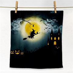 Halloween landscape Face Towel