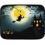 Halloween landscape Double Sided Fleece Blanket (Mini)  35 x27  Blanket Back