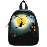 Halloween landscape School Bag (Small) Front