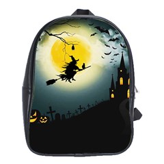 Halloween Landscape School Bag (xl) by ValentinaDesign