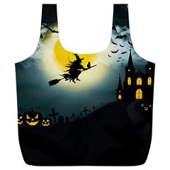 Halloween Landscape Full Print Recycle Bags (l)  by ValentinaDesign