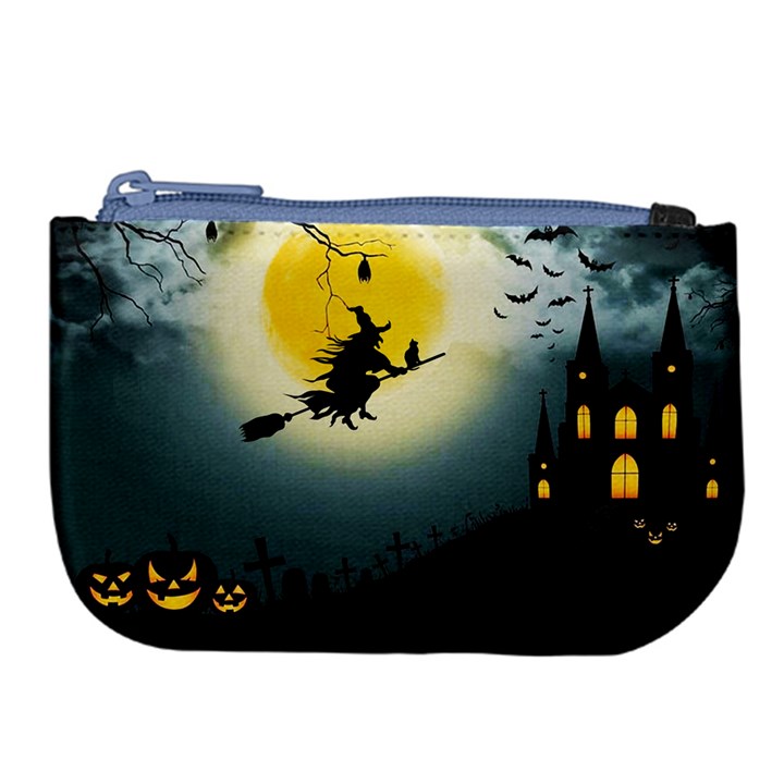 Halloween landscape Large Coin Purse