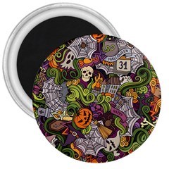 Halloween Pattern 3  Magnets by ValentinaDesign