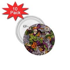 Halloween Pattern 1 75  Buttons (10 Pack) by ValentinaDesign