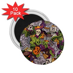 Halloween Pattern 2 25  Magnets (10 Pack)  by ValentinaDesign