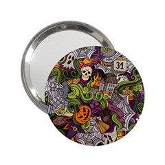 Halloween Pattern 2 25  Handbag Mirrors by ValentinaDesign