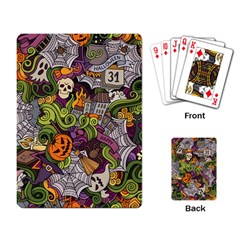 Halloween Pattern Playing Card